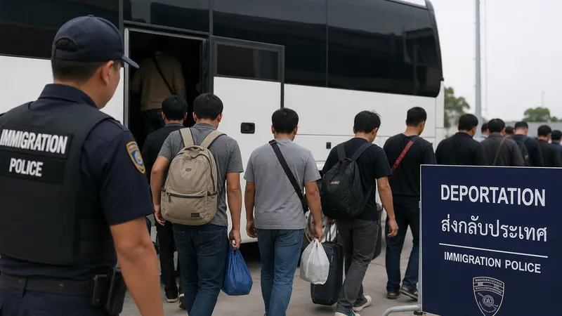 Laos Usir 41 Pekerja Thailand Setelah Pembubaran Jaringan Judi Ilegal